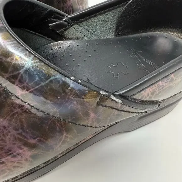 Dansko Professional Clogs Women's 37 Lightning Black Nursing Shoe - Picture 9 of 16